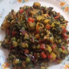 A picture of Mix veg methi sabzi.