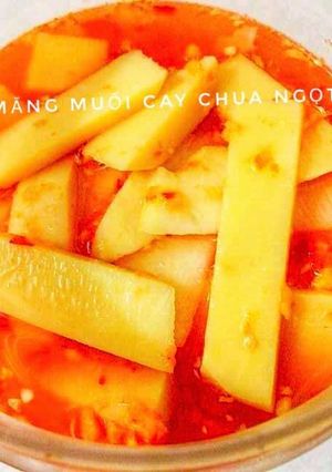 Hình của món Măng muối chua ngọt Ngon Giòn Sần Sựt.