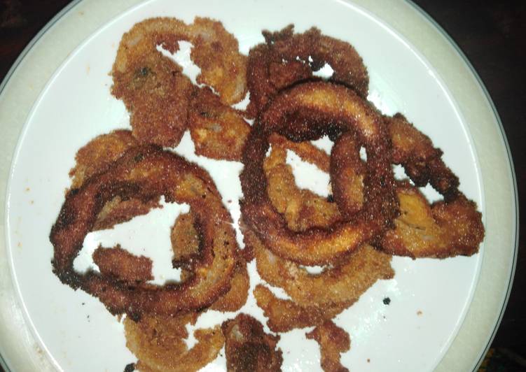 Steps to Prepare Super Quick Homemade Onion rings