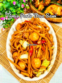 Foto resep Tumis Pasta Baso Sawi
