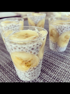 Une photo de Chia pudding banane