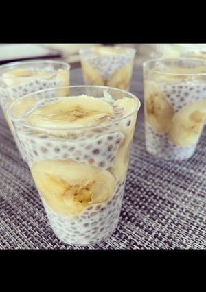 Une photo de Chia pudding banane