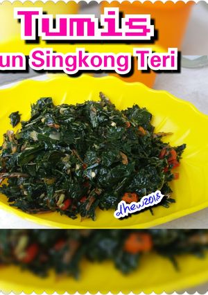 Foto resep Tumis Daun Singkong Teri