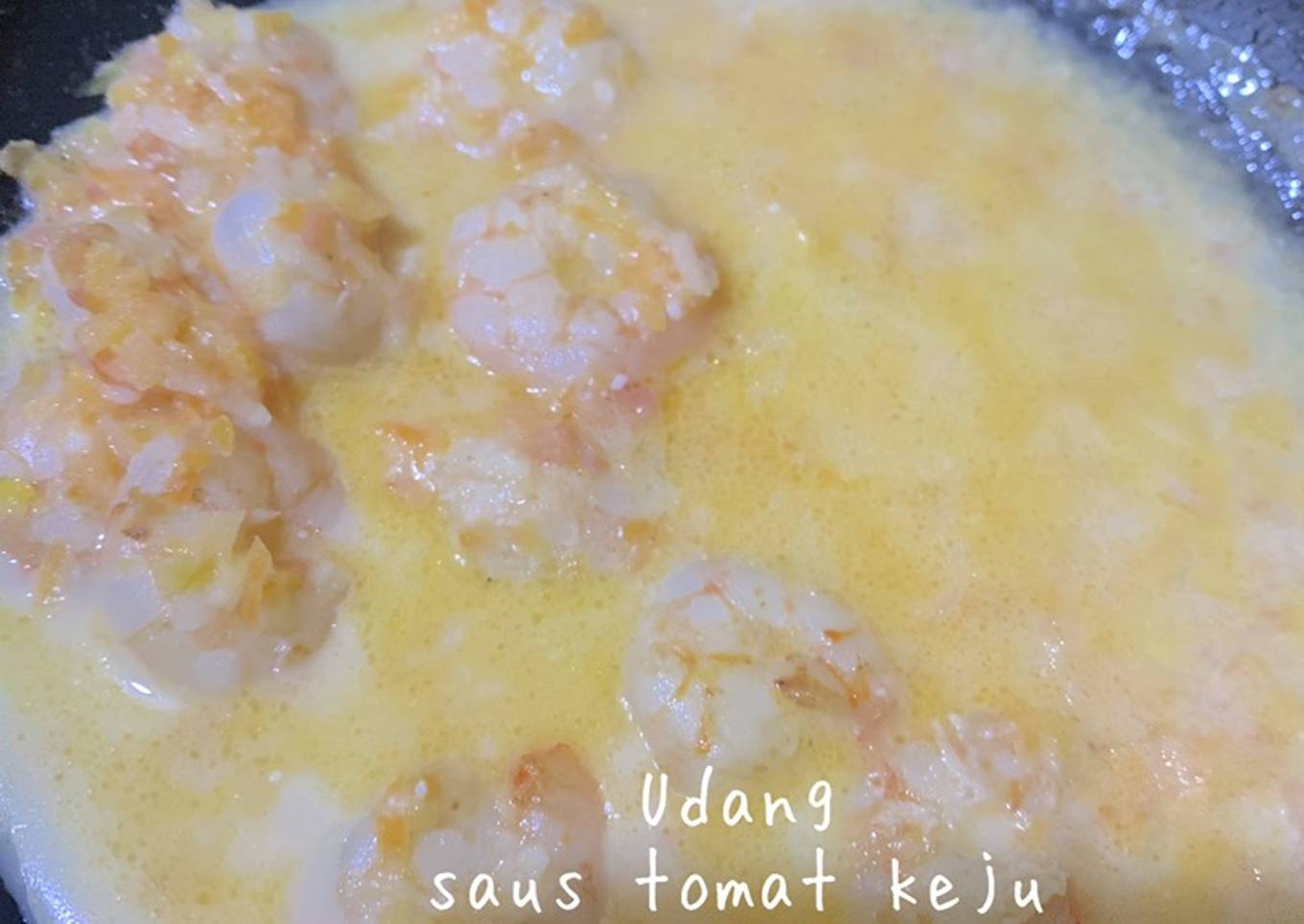 Udang saos tomat keju (MPASI 9Mo+)