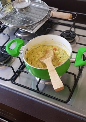 Una foto de Guiso de zapallitos sin carne