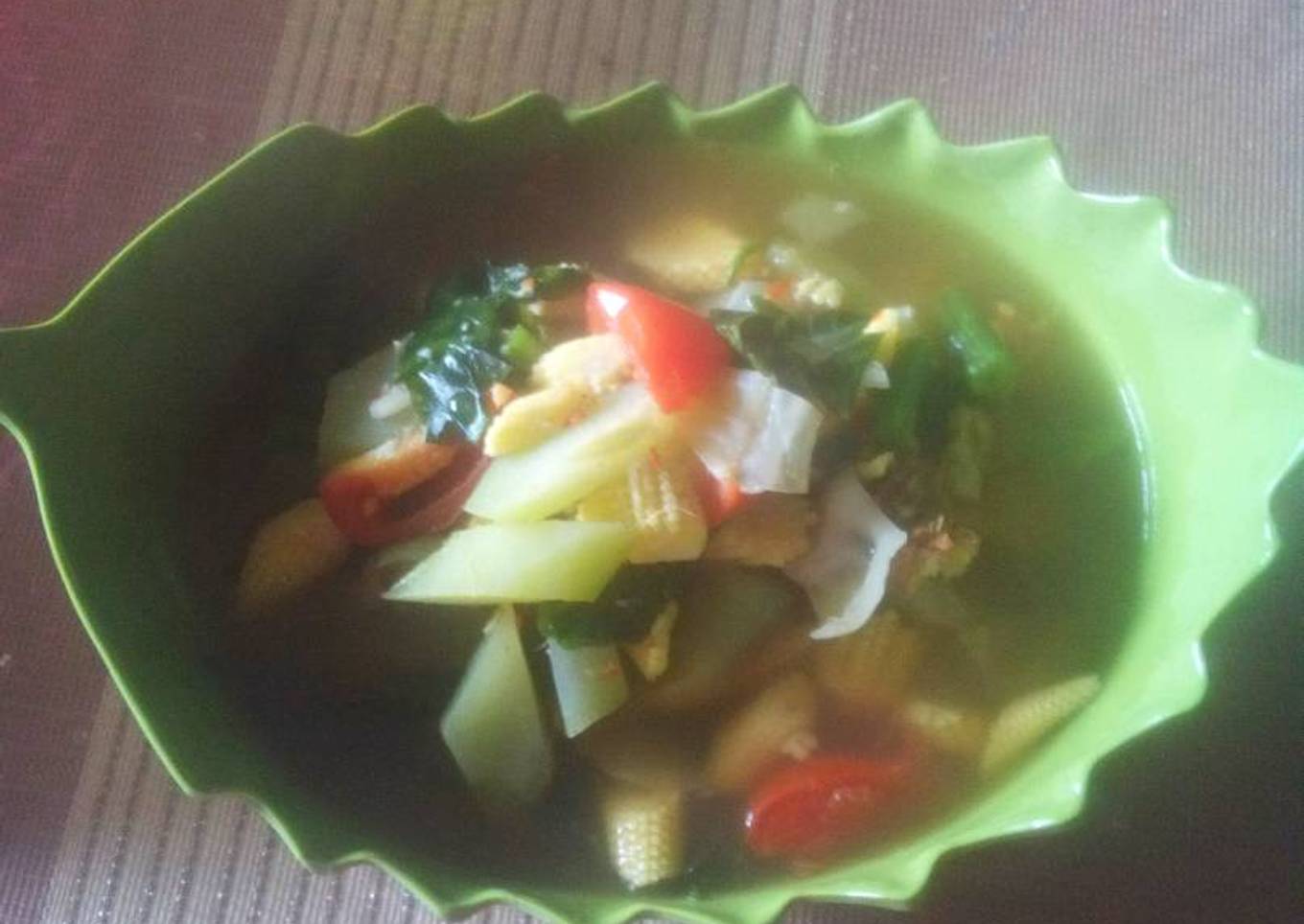 Sayur dan asam jawa ala Mama Padang :-)