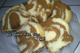 Cara Bikin Bolu Zebra Putih Telur Irit Anti Gagal