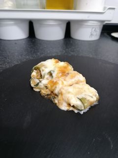 Una foto de Canelones de calabacín con carne
