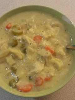 A picture of Un-freakin-believable Chicken and Dumpling Soup.
