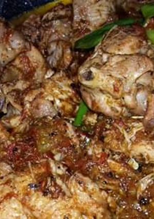 A picture of Chicken Koyla kadhai.