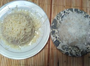 Foto resep Beras Ketan kukus 2 topping (susu keju & kelapa parut manis)