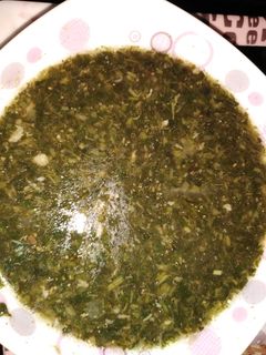 صورة لوصفة ملوخية 😋❤️