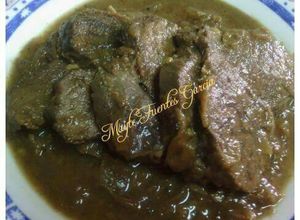 Una foto de Morcillo de ternera encebollado