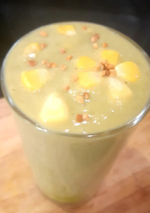 รูปของ Avocado Sweet Corn Shake 🥑 💚🌽 อะโวคาโด💚 ข้าวโพดหวานปั่น🥤