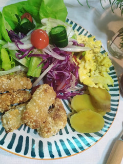 土魠魚萵苣生菜沙拉 的食譜成品照片