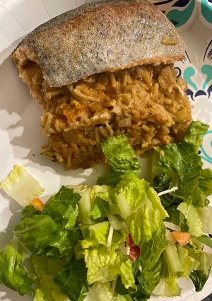 A picture of Stuffed Rainbow trout.