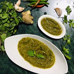 G G chutney-Ginger Green Chutney A picture of G G chutney-Ginger Green Chutney.
