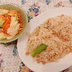 A picture of Chana pulao.