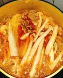 Canh kim chi thịt bò