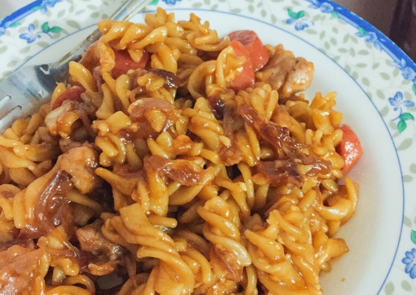 Pasta spiral khas Bella