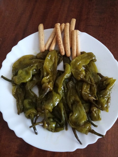Una foto de Pimientos fritos de la huerta