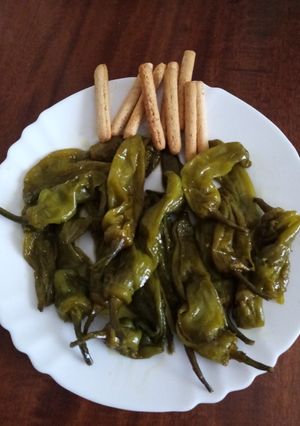 Una foto de Pimientos fritos de la huerta