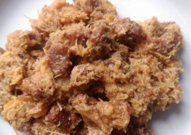 Dendeng ragi sapi ala mamah