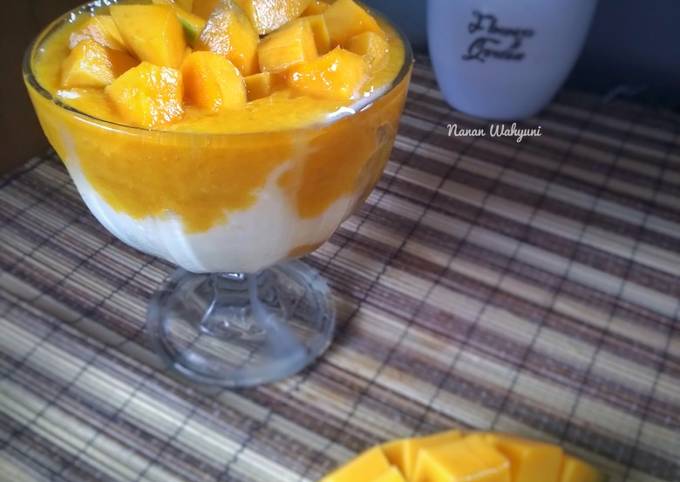 Mango Kakigori Jepang/ Mango bingsoo Korea/ Es Serut Jus Mangga