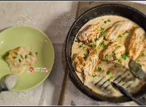 صورة لوصفة دجاج بالزبدة والكريمة (كيتو)🍗
