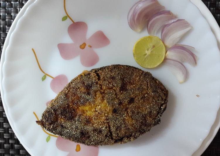 Surmai Tawa Fry (Sear Fish Fried on pan/skillet) Maharashtrian style
