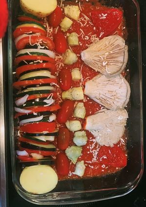 Una foto de Mix de verduras con setas🍄