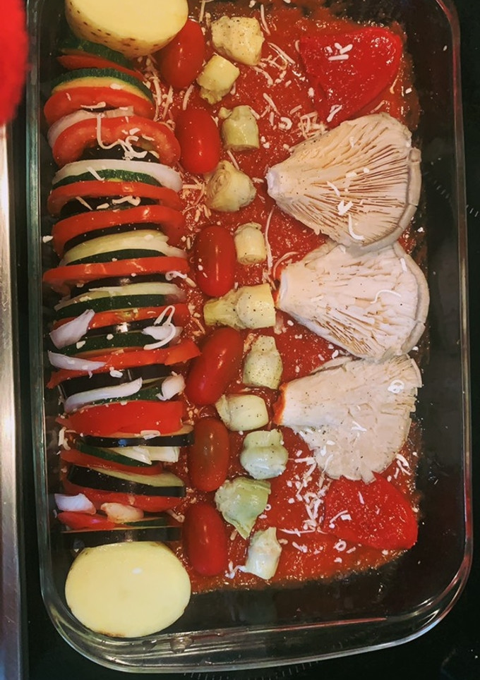 Una foto de Mix de verduras con setas🍄