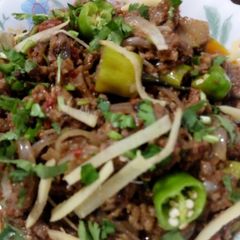 Pyaz Hari Mirch Qeema 😋😍 A picture of Pyaz Hari Mirch Qeema 😋😍.