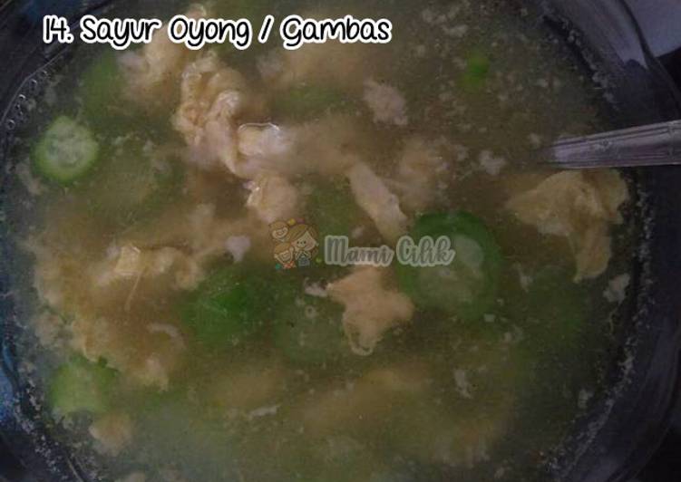 Bagaimana Menyiapkan 14. Sayur oyong / Gambas. Tanpa penyedap - NON MSG Anti Gagal