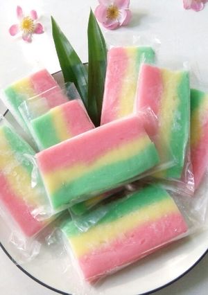Foto resep Es Kue Pelangi (Es Gabus Hun Kwee)