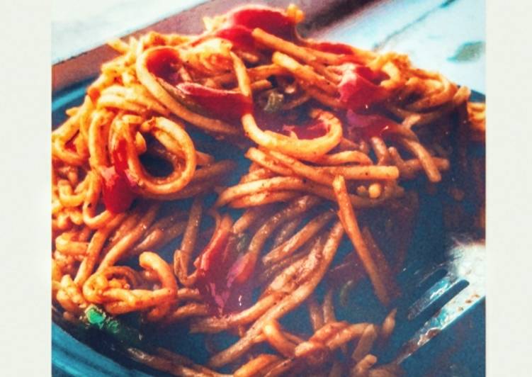 Recipe of Homemade Spicy noodles