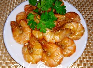 Hình của món Tôm rim mặn.