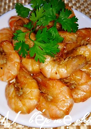Hình của món Tôm rim mặn.