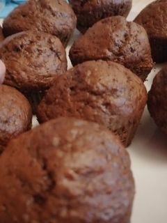 Céklás-kakaós muffin recept fotója