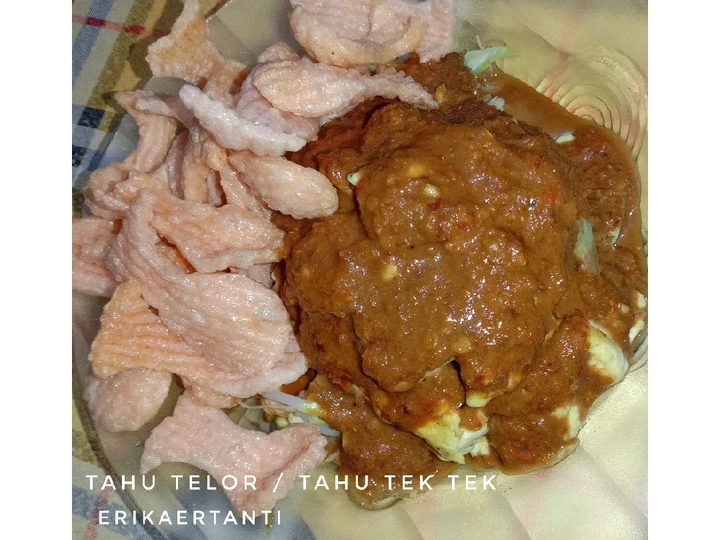 Cara Gampang Menyiapkan Resep Tahu telur / tahu tek yang Bisa Manjain Lidah Anti Ribet, Mantap Sekali