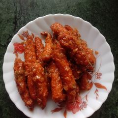Baby corn Manchurian A picture of Baby corn Manchurian.