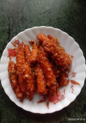 A picture of Baby corn Manchurian.