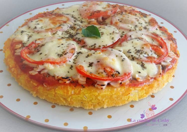 Pas a Preparer Rapide Pizza de Polenta                                       #tomate