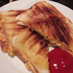 My late night toastie A picture of My late night toastie.