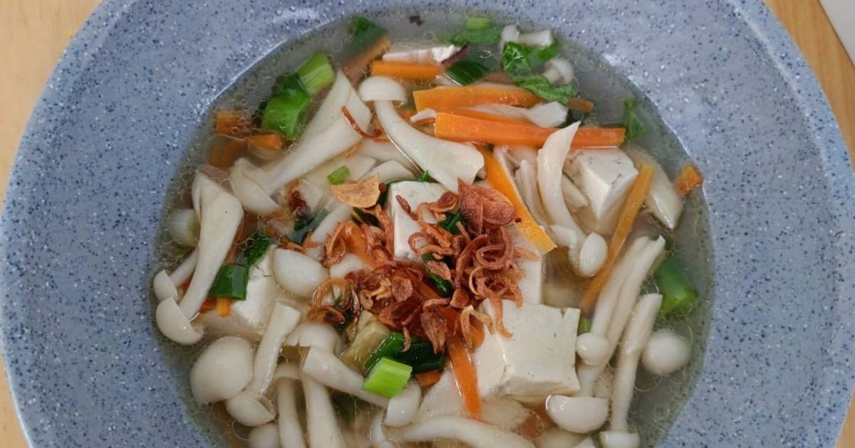 Resep Sup Jamur Shimeji dan tahu oleh Siti Khoiriyah Cookpad