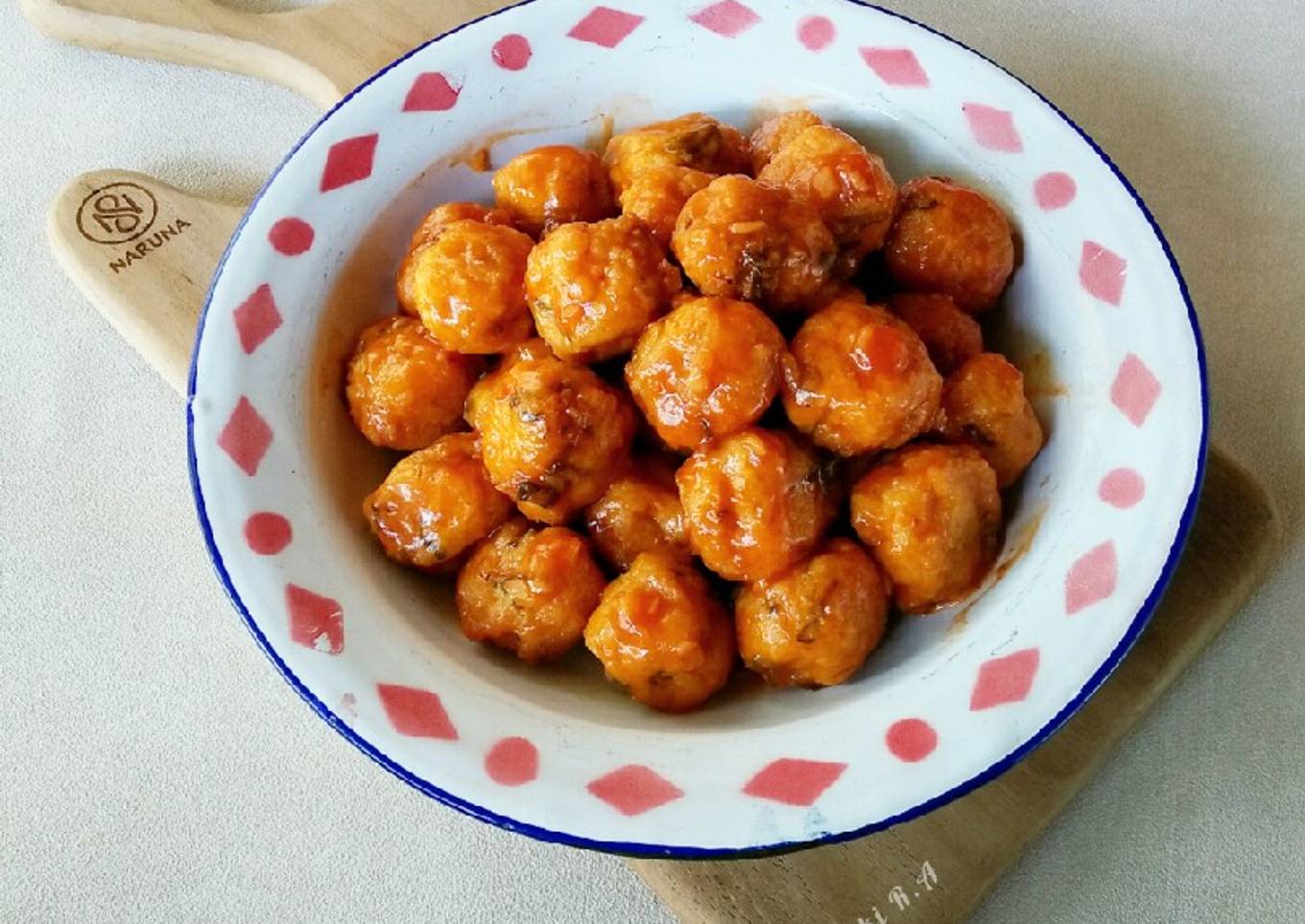Bola bola Tahu Pedas Asam Manis
