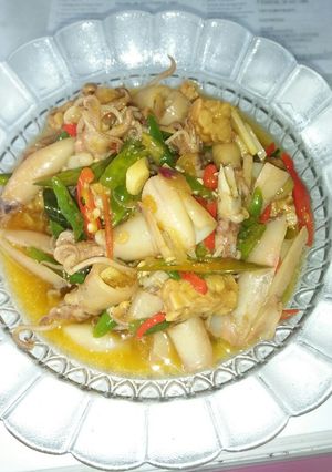 Foto resep Tumis Cumi asin cabe ijo
