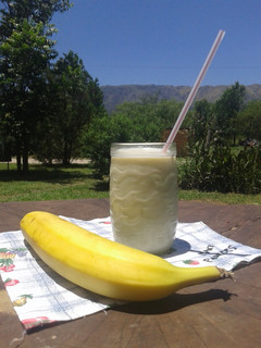 Una foto de Licuado de banana