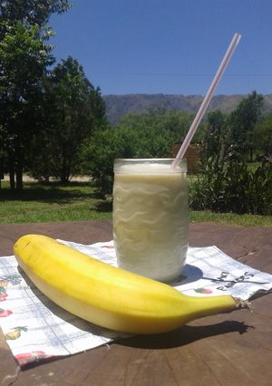 Una foto de Licuado de banana