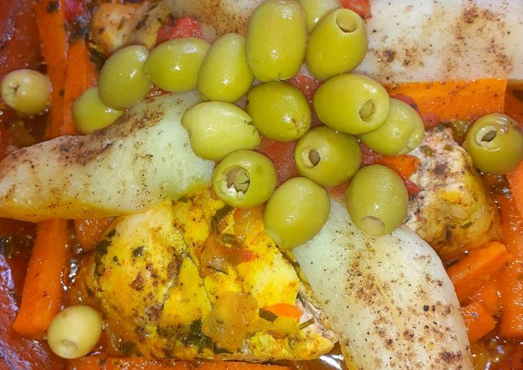 Tajín marroquí con pollo 🍗🥕🥔